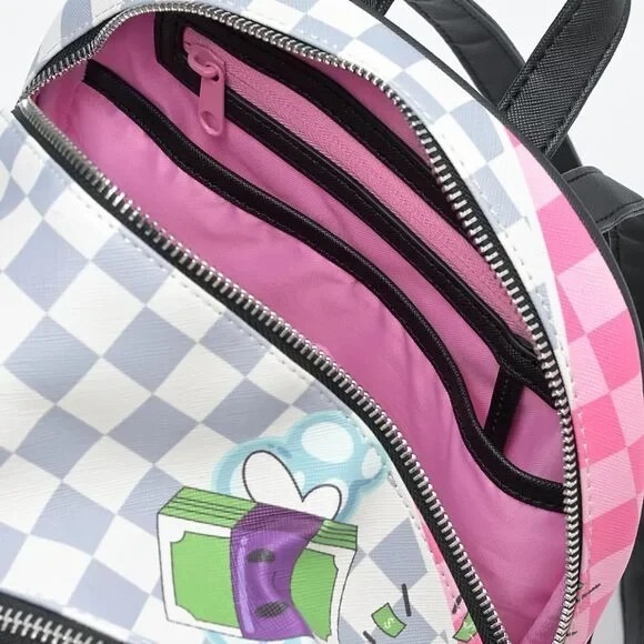 Sprayground Tokyo Bubble Grey and Pink Checkered Backpack Limited Edition - Picture 7 of 7